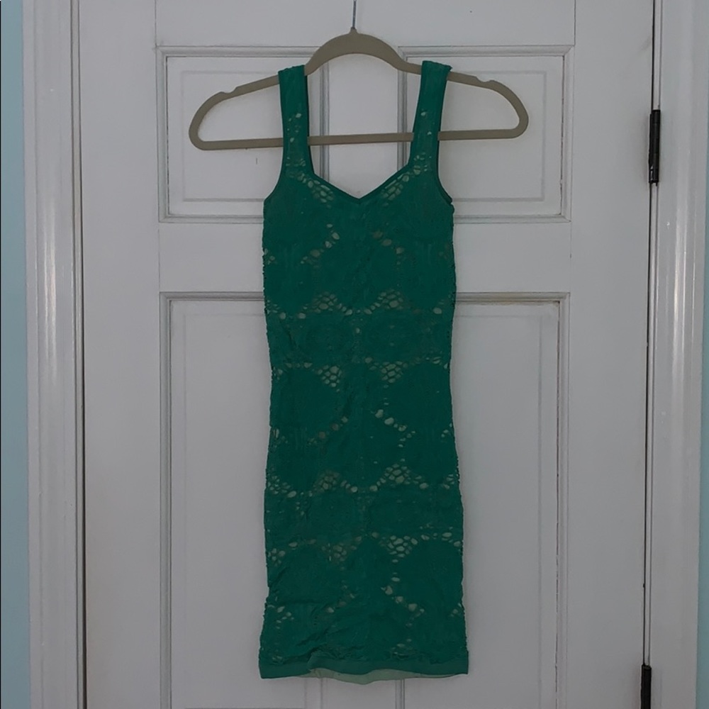 Free People Green Bodycon Dress